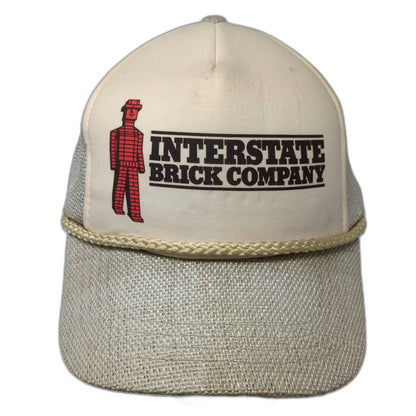 Sportcap 5 Panel Beige Hat One Size Interstate Brick Company Trucker Snapback