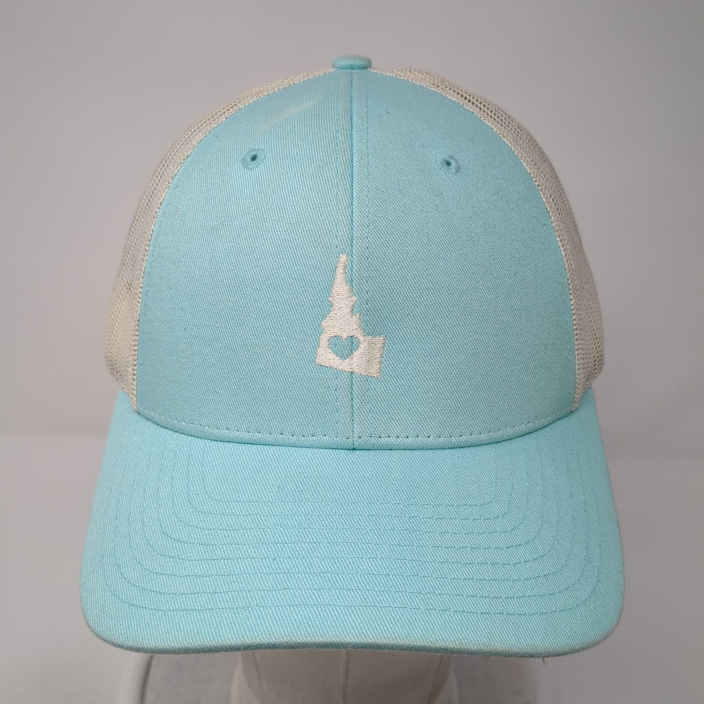 Idaho Heart Snapback Mesh Back Trucker Hat Multicolor Large Richardson
