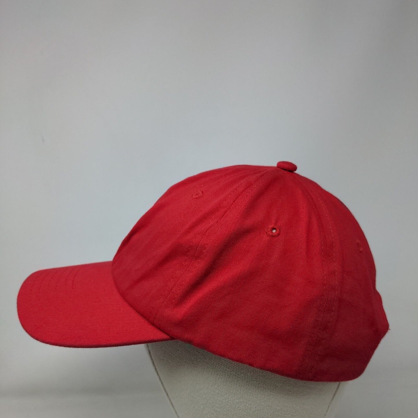 Petty Slideback Hat Red OSFM Adjustable Embroidered 6 Panel Twill Cotton