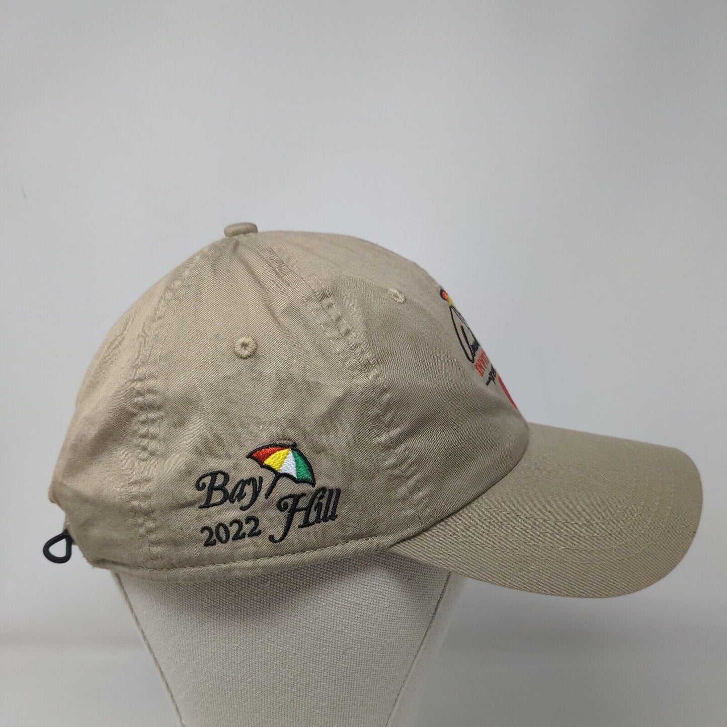 Arnold Palmer Invitational Bay 2022 Hill Strapback Hat Tan One Size Classic Fit