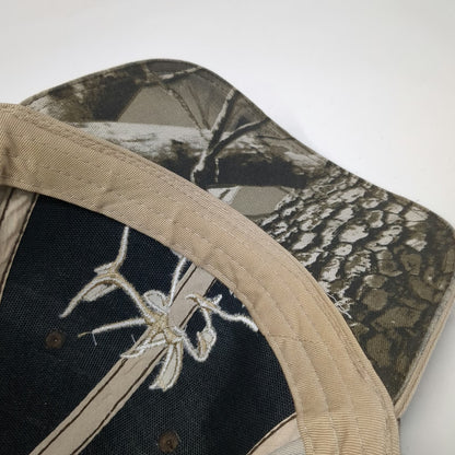 Rocky Mountain Elk Foundation Baseball Cap Green One Size Camo Hunting Strapback