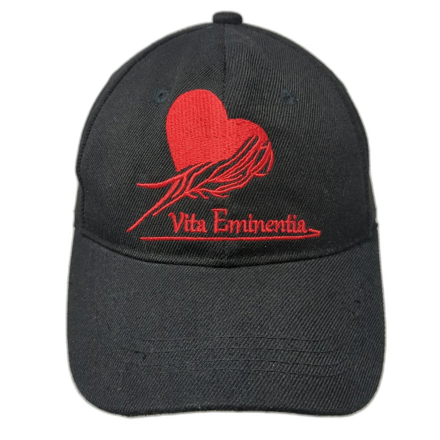 Thema Baseball Cap Black One Size Vita Eminentia Heart Embroidered Strapback Hat