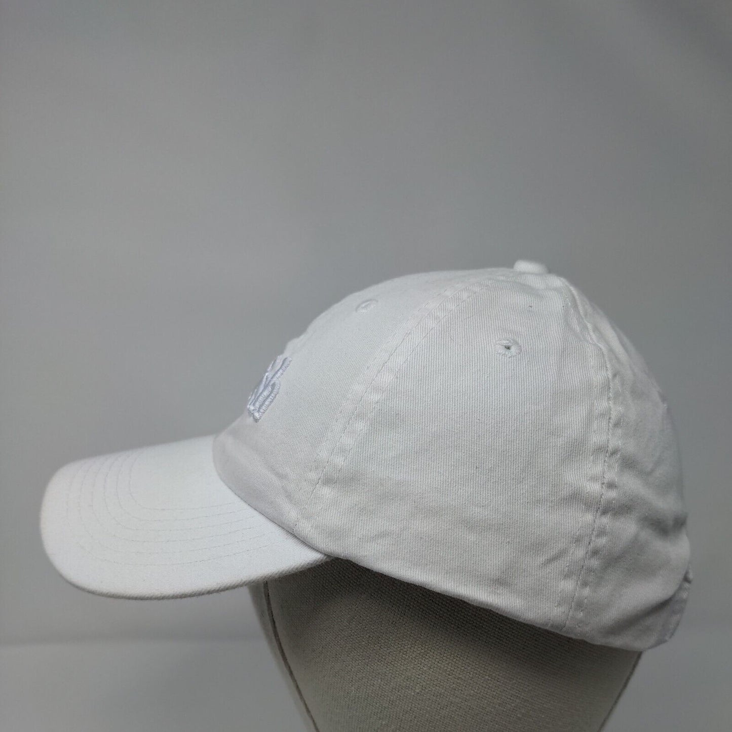 Cherish Slideback Hat White OSFA Adjustable Embroidered Vent Holes