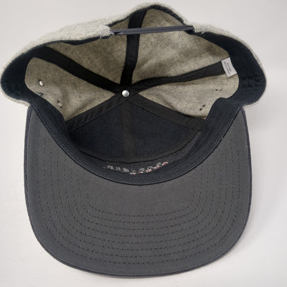 Captuer Apres Ski School 5 Panel Cap Gray One Size Adjustable Embroidered