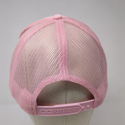 Pickleball Snapback Trucker Hat Pink One Size Adjustable Mesh Back Rope Otto