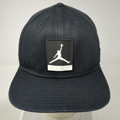 Nike Snapback Hat Black One Size Jordan Jumpman Patch 6 Panel Logo Athletic