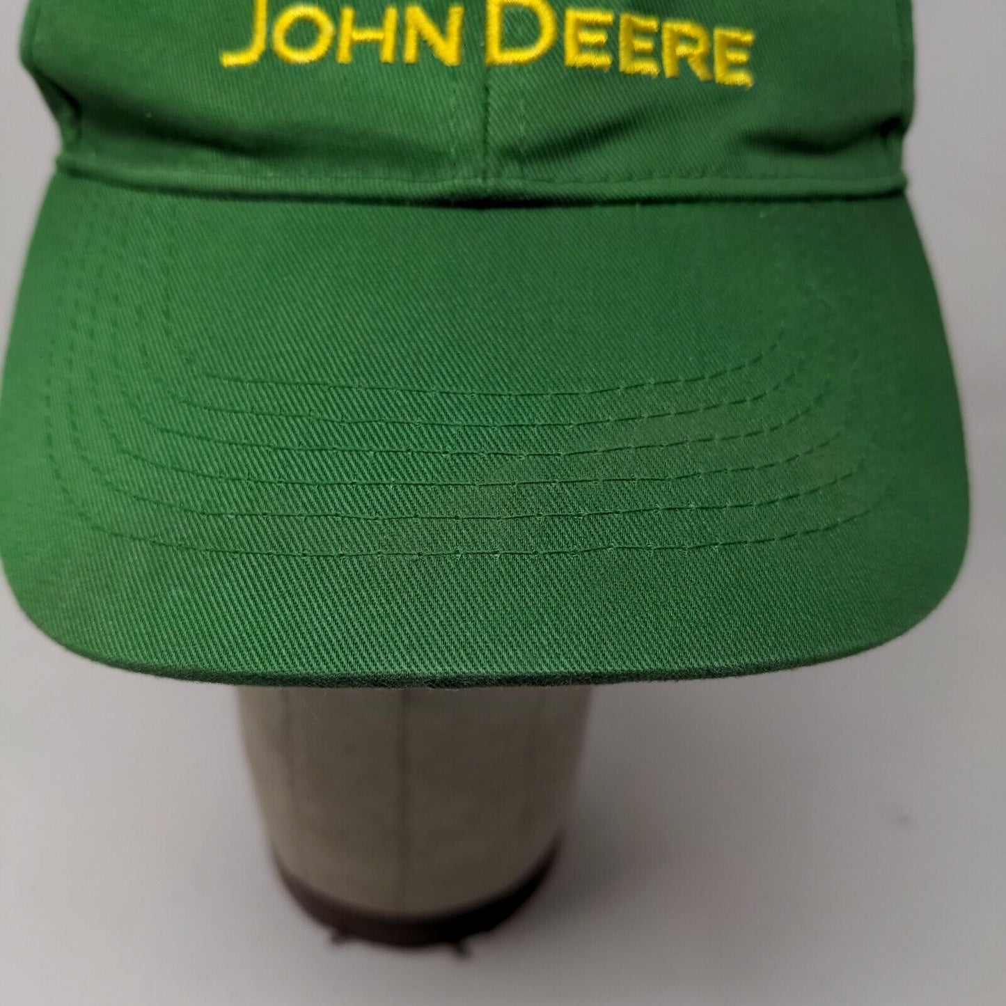 John Deere Men's Snapback Hat Green OSFA Embroidered Retro Logo 100% Cotton