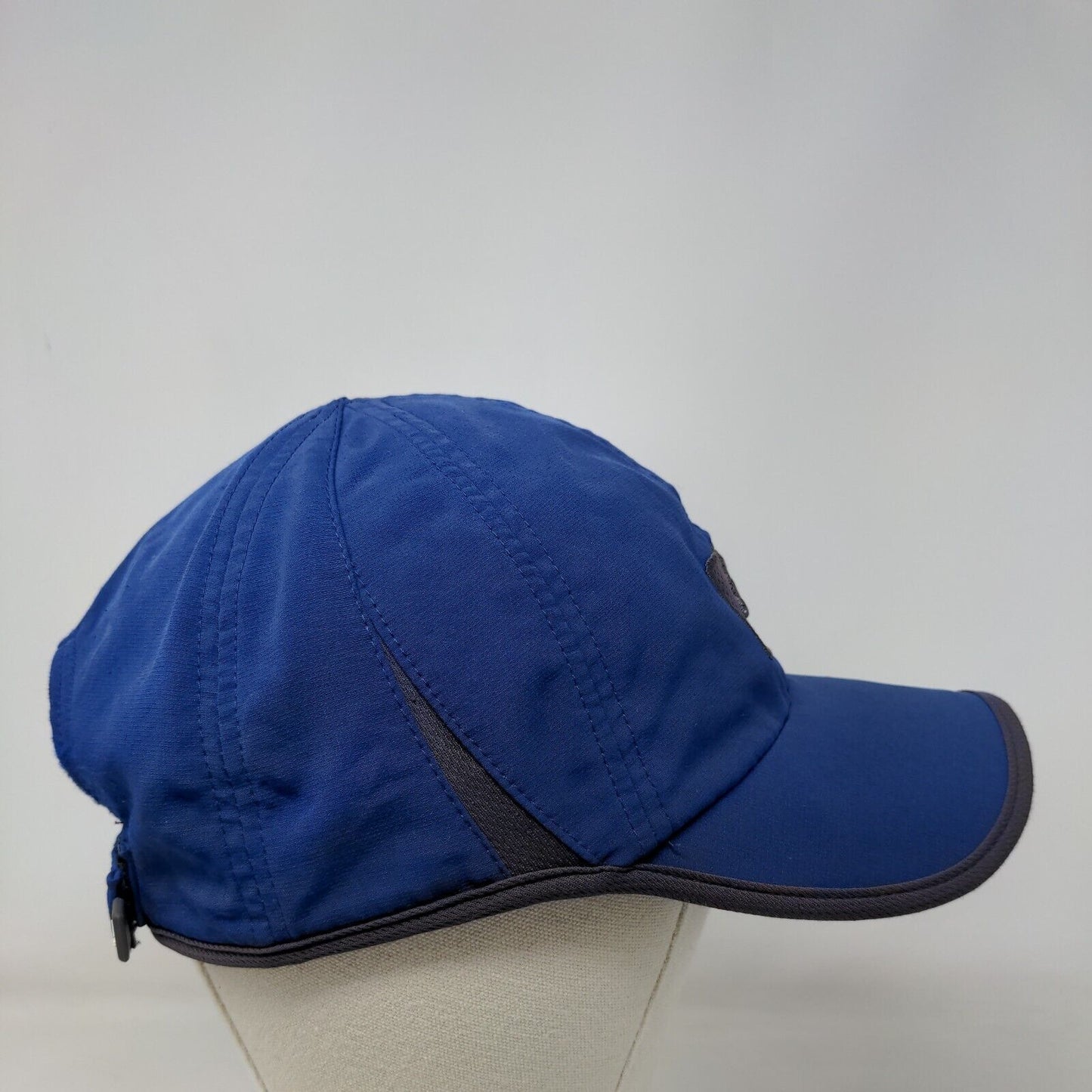 Adidas Strapback Hat Blue One Size Adjustable Embroidered Logo 6 Panel