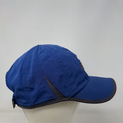 Adidas Strapback Hat Blue One Size Adjustable Embroidered Logo 6 Panel