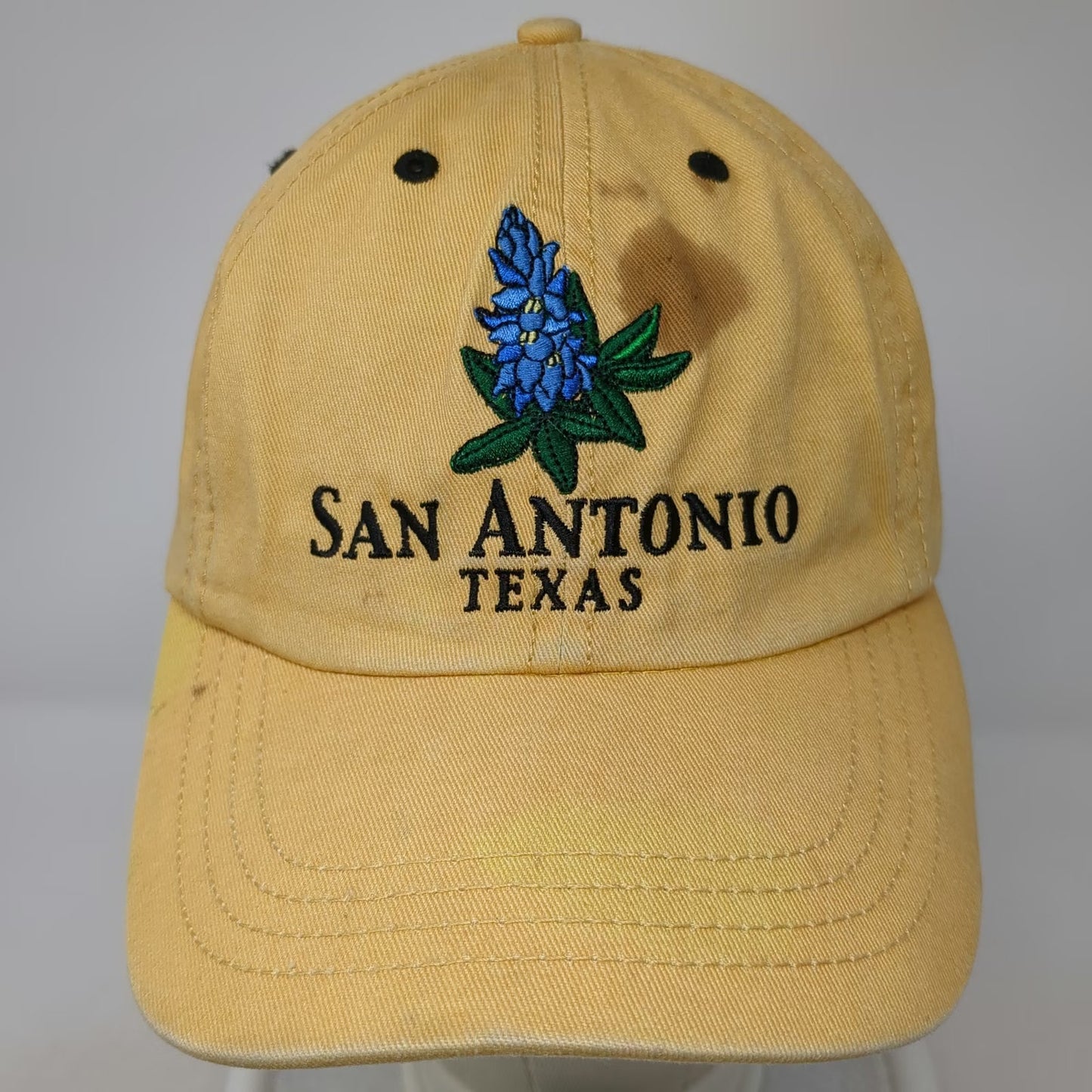 Tower of the Americas San Antonio Bluebonnet Yellow One Size Baseball Cap hat