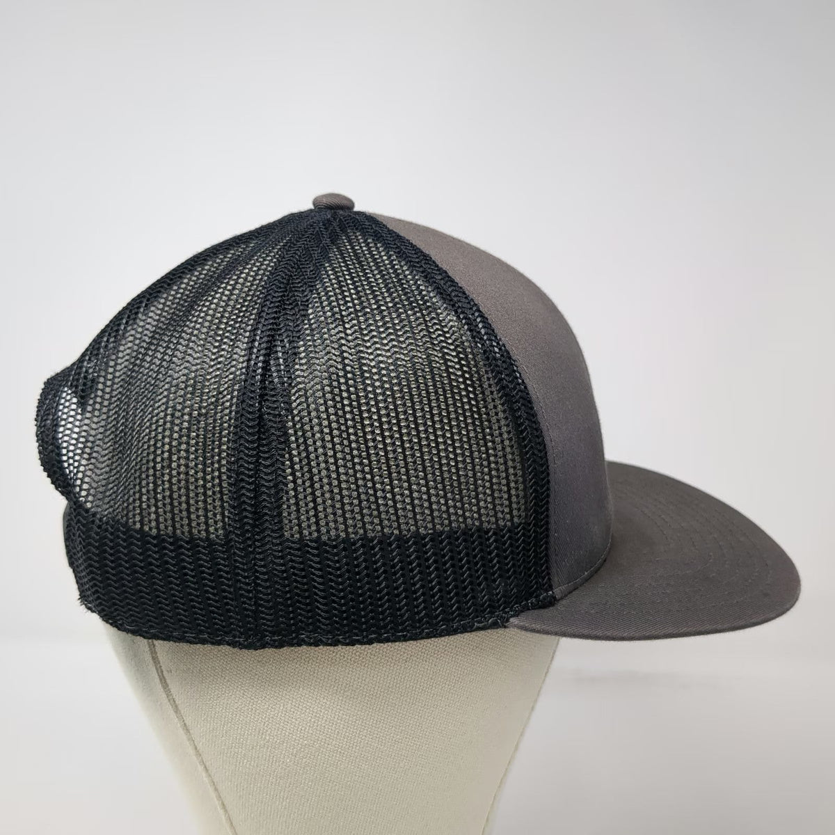 Cap America Trucker Hat Gray One Size SRW Products Mesh Snapback Flat Bill