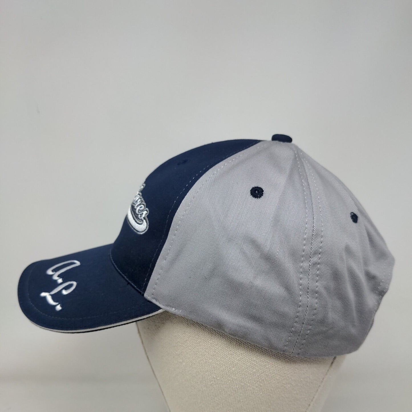 Gulf Shores Strapback Hat Blue OSFA Embroidered Colorblock Bio-Domes
