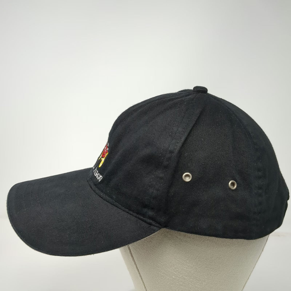 GSC LTD Baseball Cap Black One Size Wells Fargo Stagecoach Logo Slideback Hat
