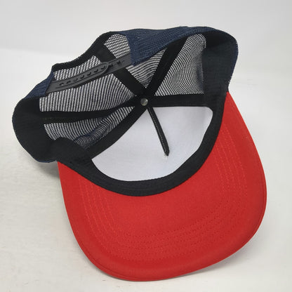 Salomon Trucker Hat White Red Blue One Size Mesh Snapback Mountain Graphic Print