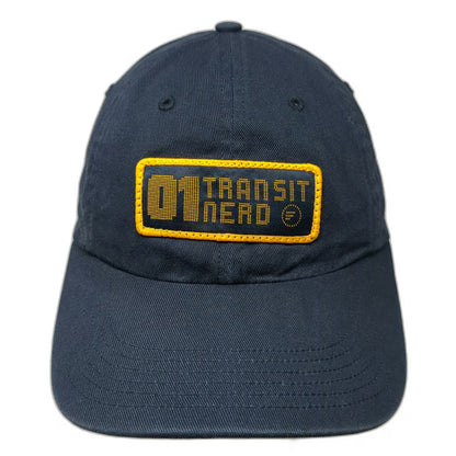 Richardson Baseball Cap Blue One Size Transit Nerd Patch Slideback Cotton Hat