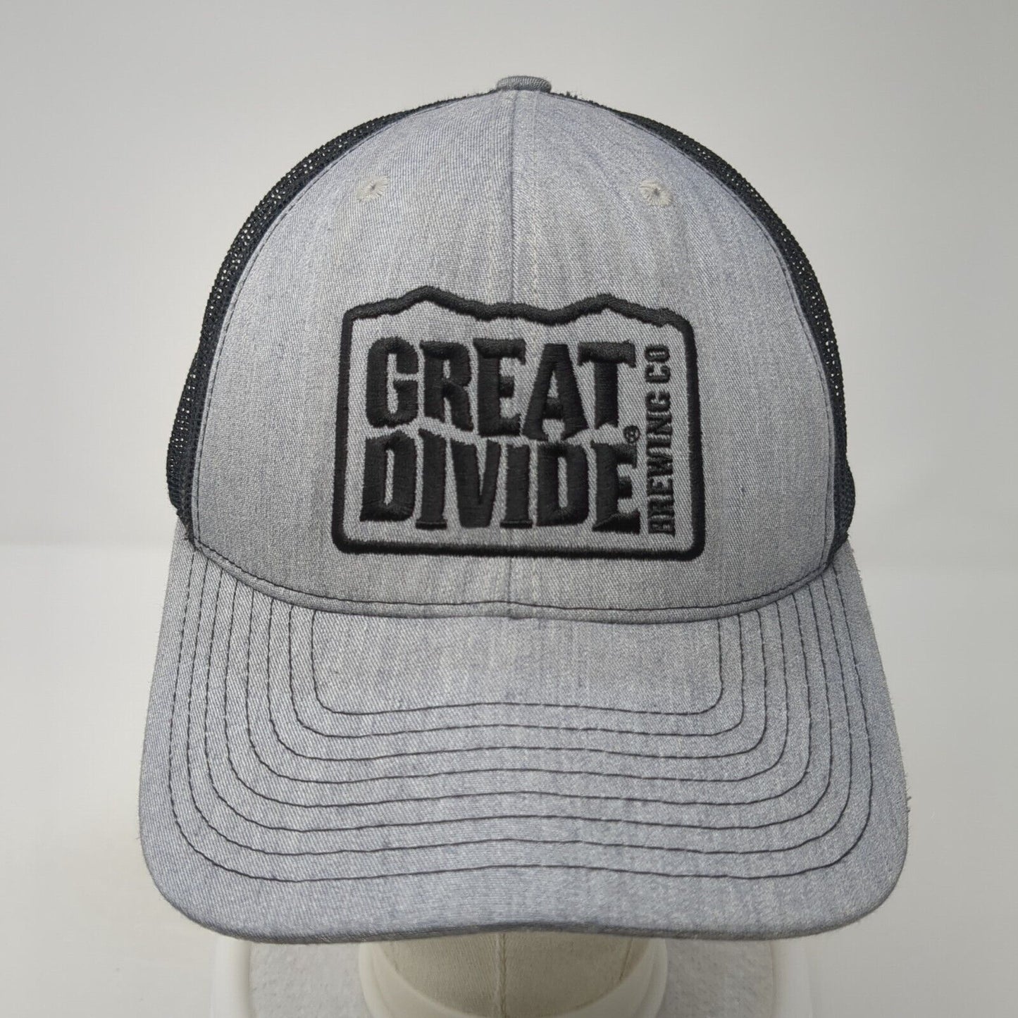 Great Divide Brewing Co Snapback Trucker Hat Gray One Size Mesh Back