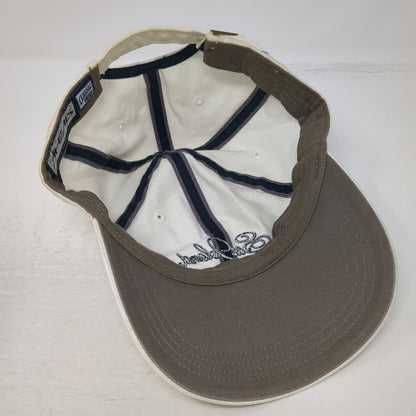 Ahead Sea Island Baseball Cap White One Size Embroidered Slideback Golf Hat