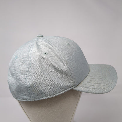 Bex Snapback Hat Blue One Size Adjustable Embroidered Vented Holes 6 Panel