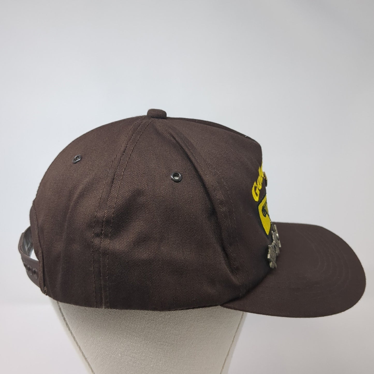 Gold Team JB Hunt Snapback Cap Brown One Size Adjustable Embroidered W/Pins