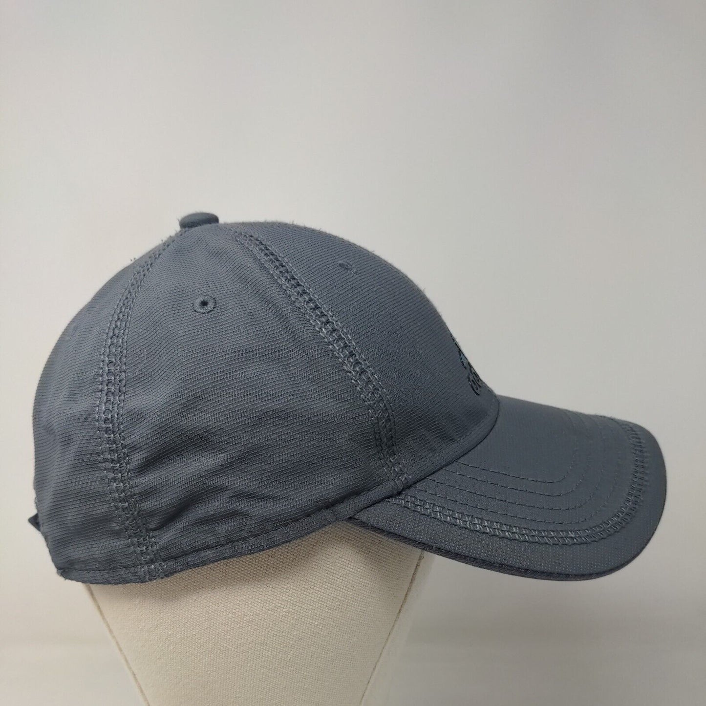 Adidas Strapback Hat Gray One Size 3-Stripes Logo Adjustable