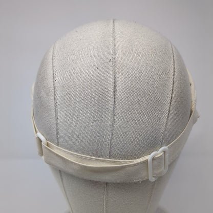 LSLCA Slideback Sun Visor Hat Cream One Size Solid Adjustable Outdoor