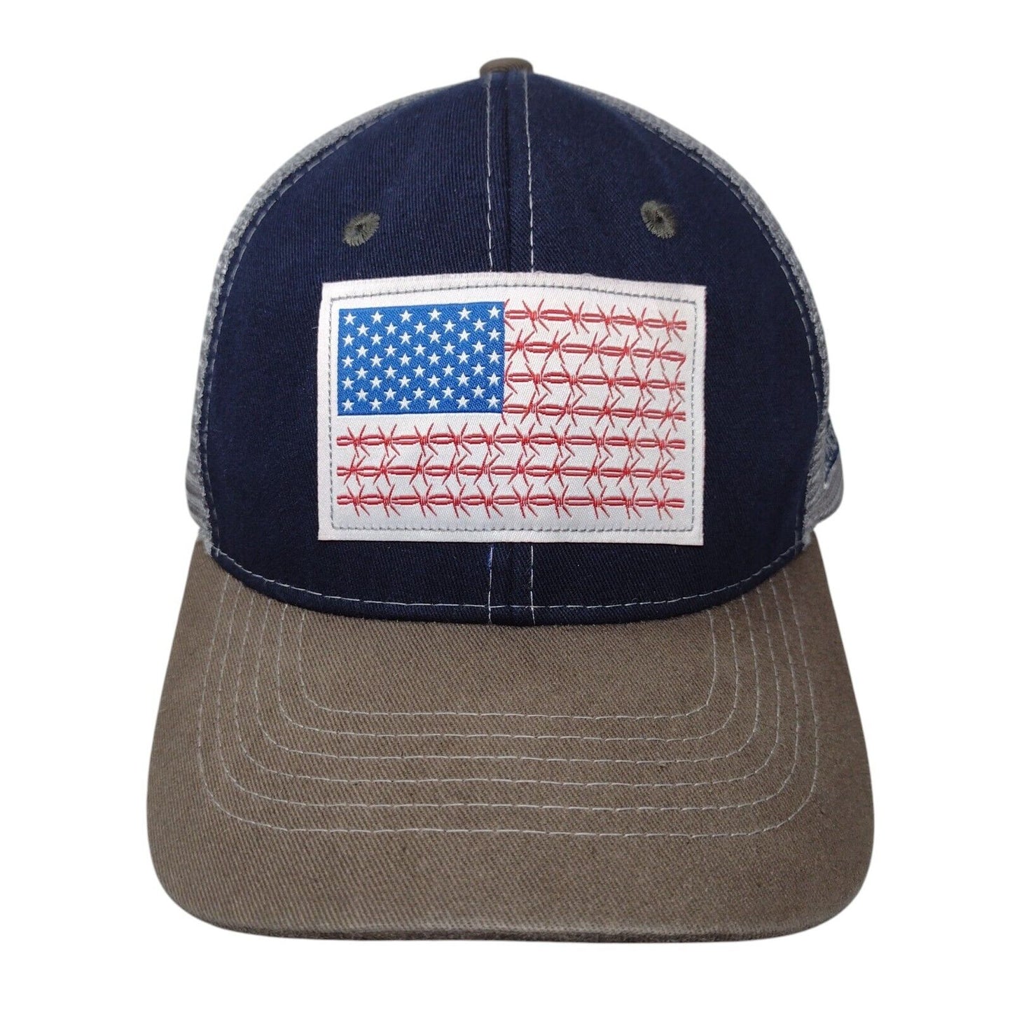 Flag Patch Snapback Mesh Back Trucker Hat Multi OSFA Valley Country Store