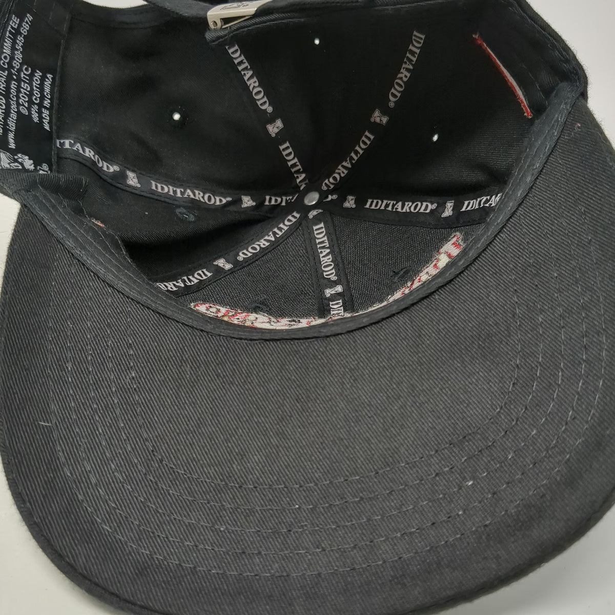 Iditarod Trail Committee Baseball Cap Black OSFM 2016 Sled Dog Race Wells Fargo