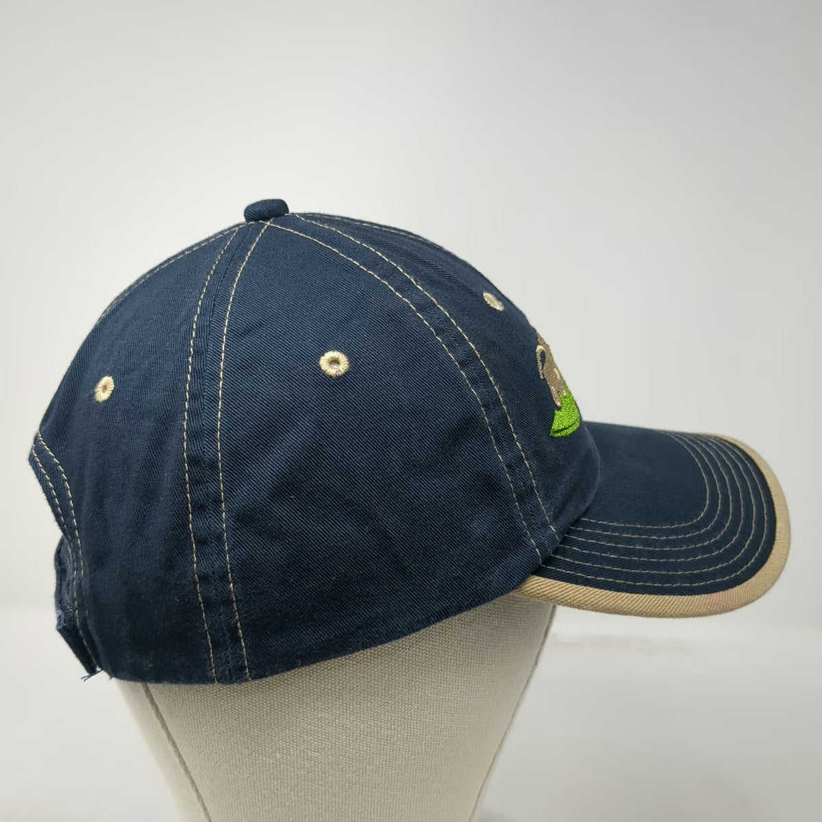 Port Authority Baseball Cap Blue One Size AgRidge Repair Farm Tractor Stitch Hat