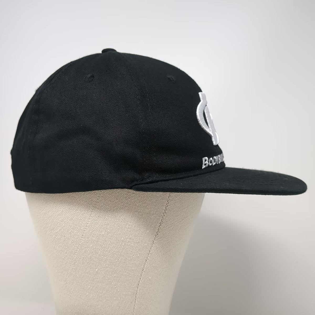 Wicked Wear Bodybuilding Snapback Hat Black One Size Structured Flat Bill Cap