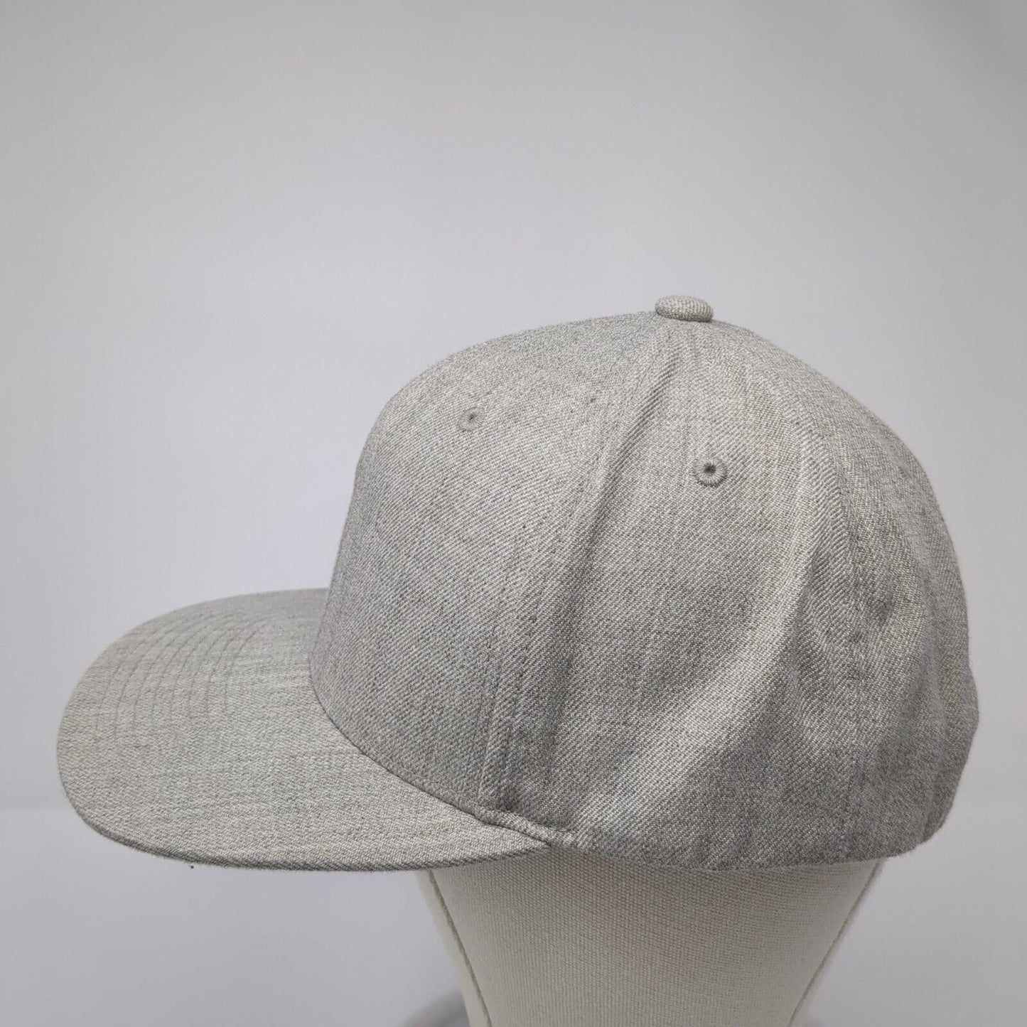 The Classics Yupoong Snapback Hat Gray One Size Adjustable 6 Panel Blank