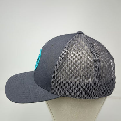Hooey Trucker Hat Gray One Size Mesh Back Green Logo Snapback Circle Graphic