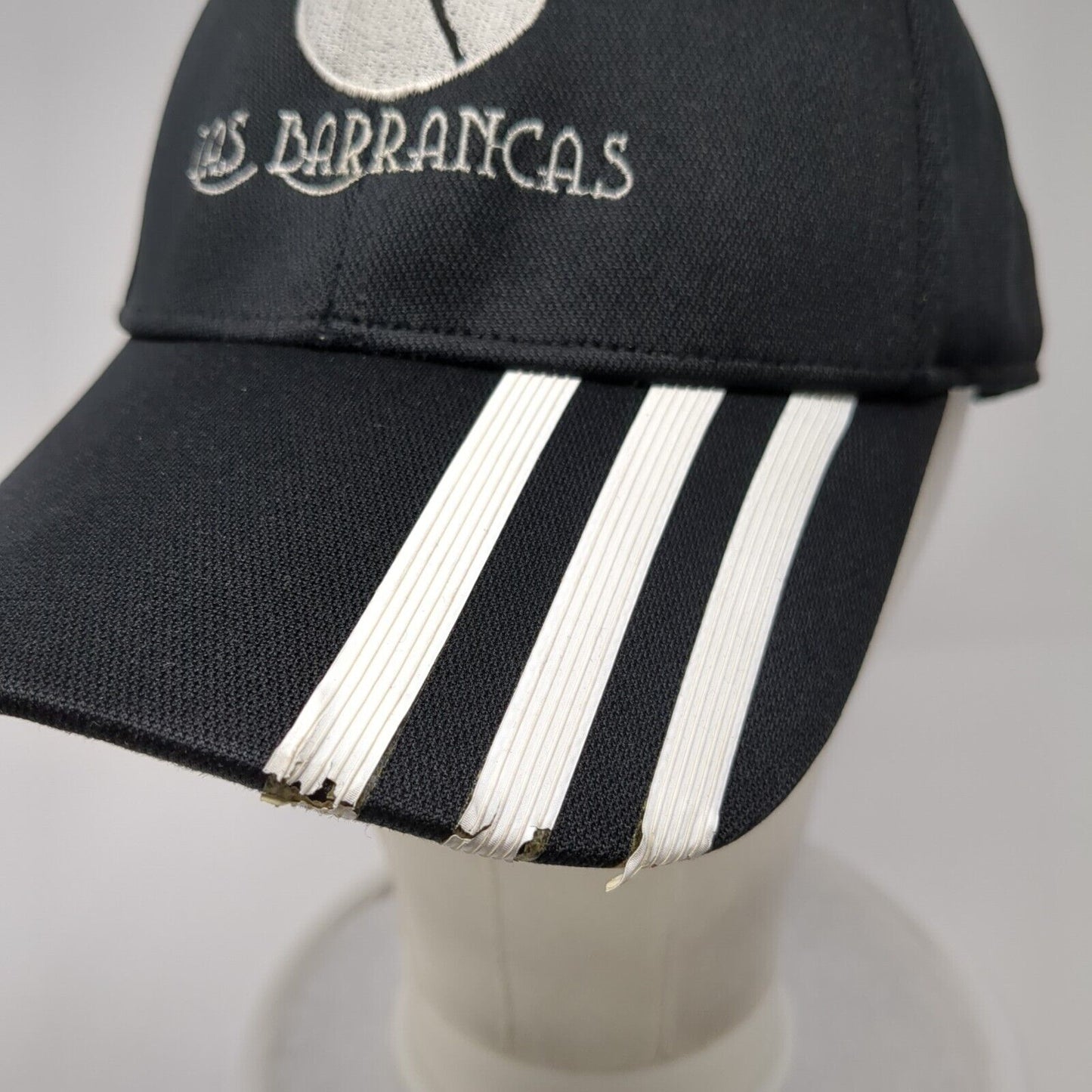 Las Barrancas Slideback Hat Black One Size Embroidered Adidas 3 Stripes