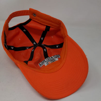 Adidas NHL Men's Slideback Hat Orange Philadelphia Flyers Logo Embroidered