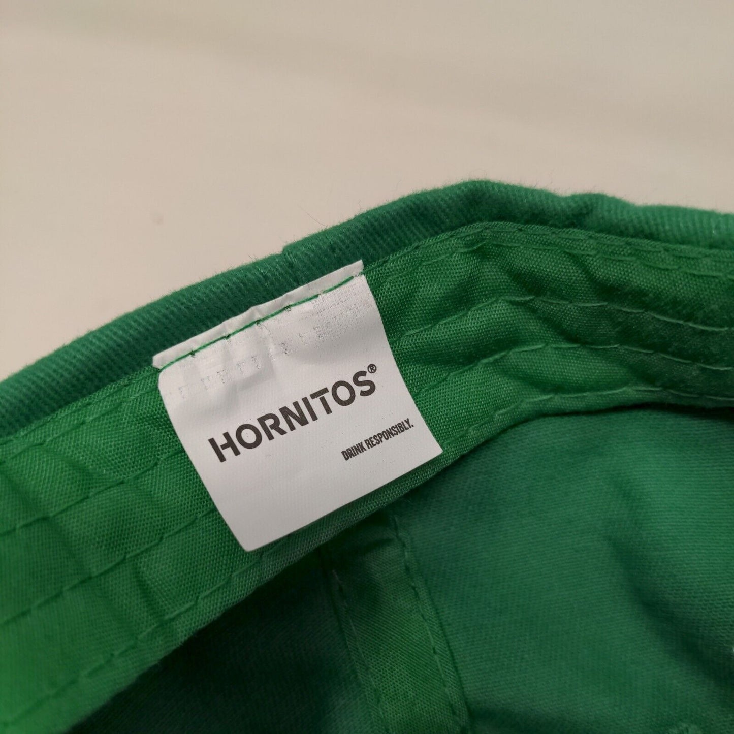 Hornitos Men's Slideback Hat Green Adjustable Embroidered Logo 100% Cotton