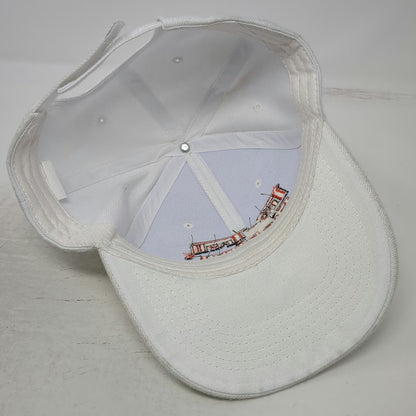 Pro-Troll Fishing White One Size Baseball Cap Strapback Structured Hat Logo