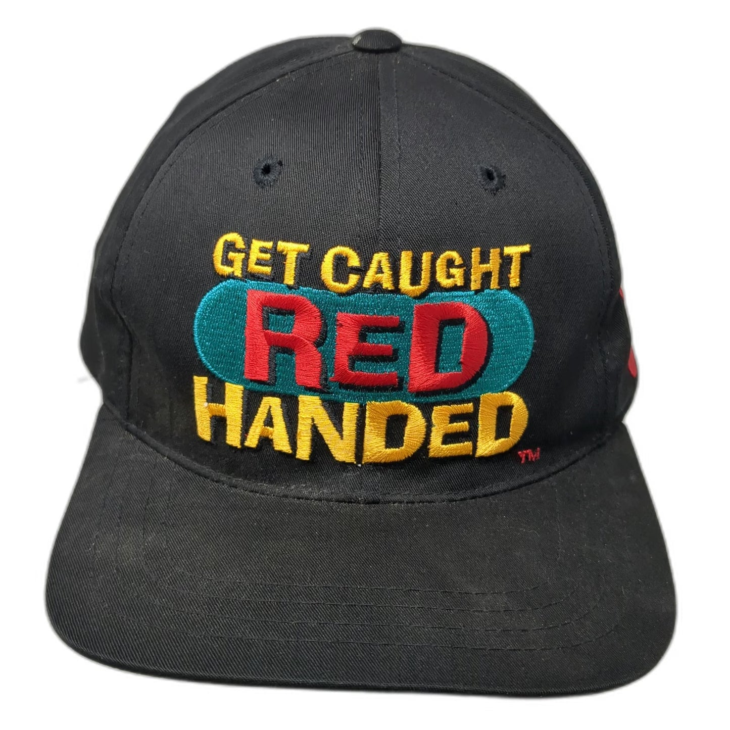 iNKO Baseball Cap Black Coca-Cola Red Handed Handprint Slideback Hat Vintage