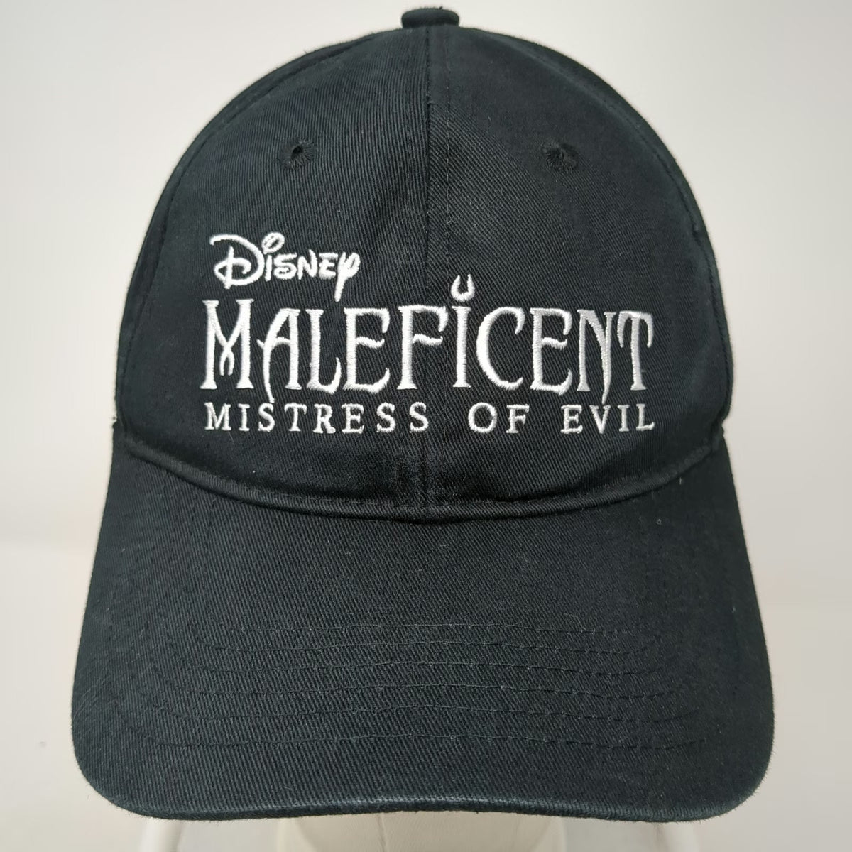 Disney Baseball Cap Black One Size Strapback Hat Maleficent Mistress of Evil