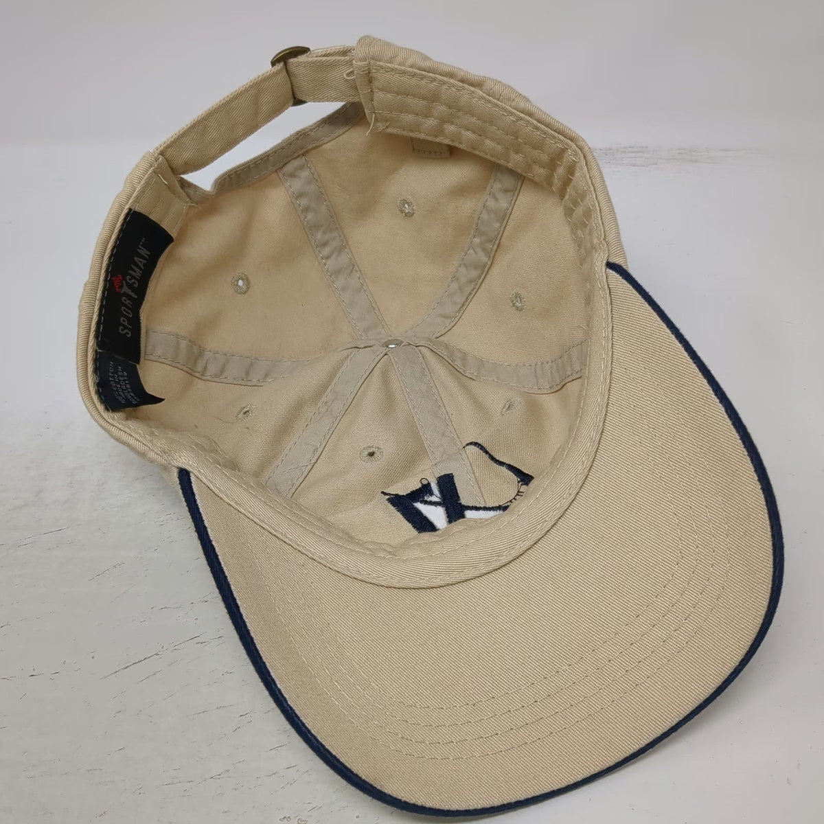 Sportsman Baseball Cap Beige Blue One Size C17 Globemaster III Slideback Hat