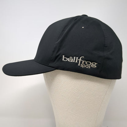 Flexfit Delta Baseball Cap Black XL Bullfrog Spas Performance Fitted Hat Stretch