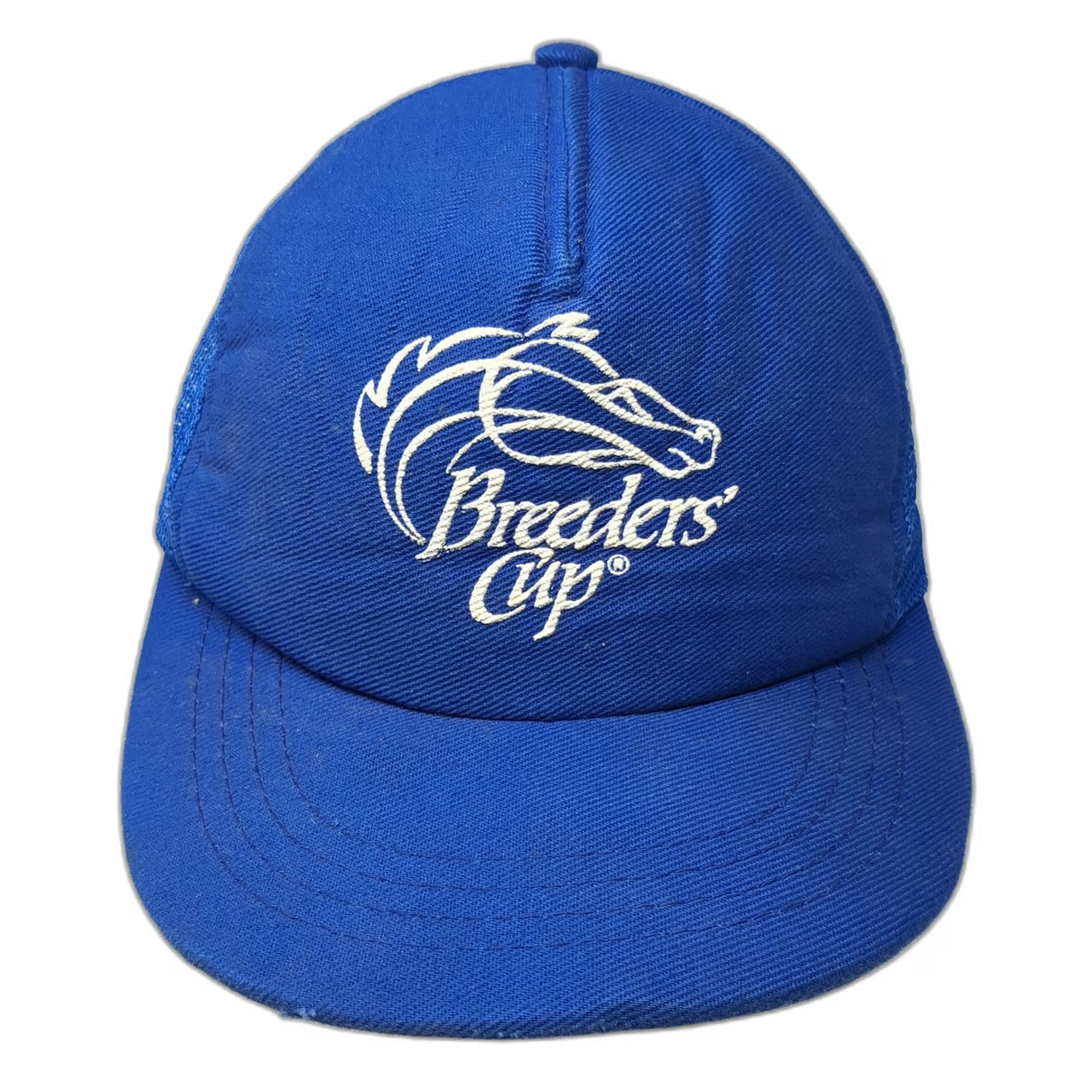 Breeders Cup Horse Racing Blue One Size Trucker Hat Mesh Snapback Embroidered