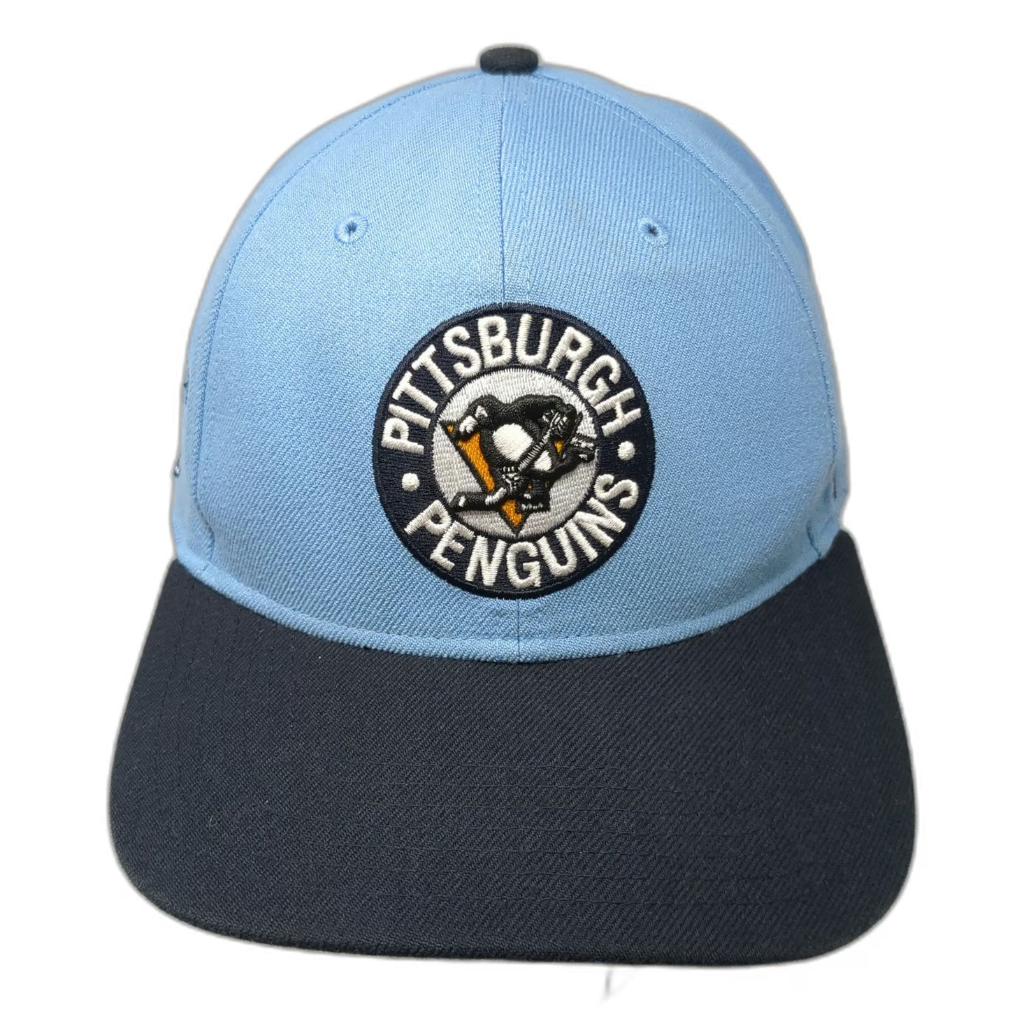 Pittsburgh Penguins NHL 47 Brand Snapback Blue Black One Size Flat Brim Logo Hat