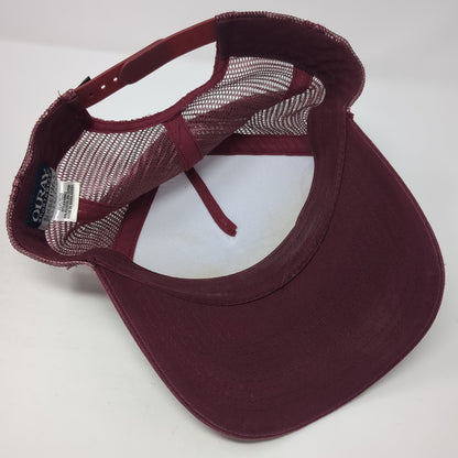 Grand Teton Association Snapback Trucker Hat Red One Size Mesh Back