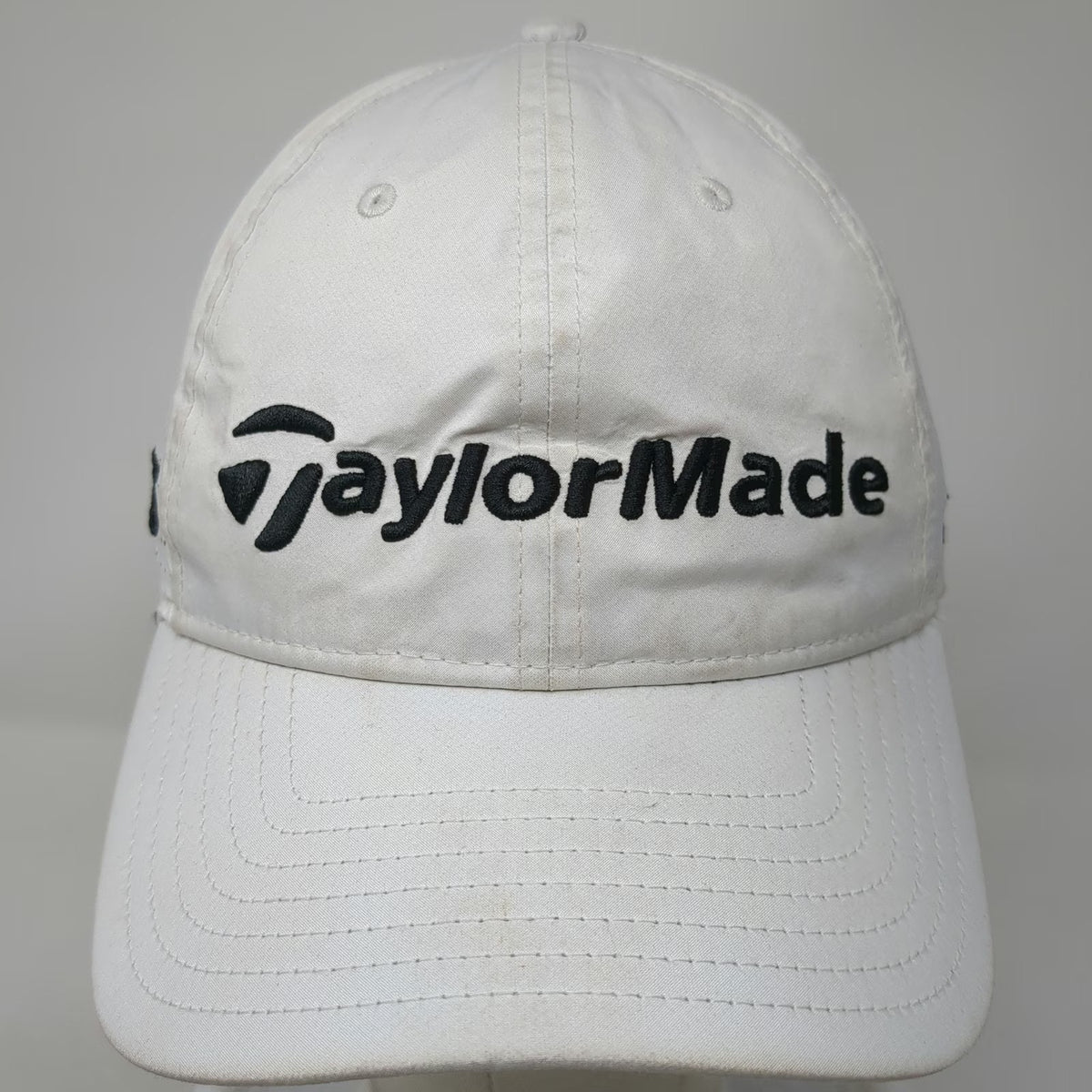 TaylorMade White Baseball Cap One Size Stealth TP5 Perforated Slideback Hat