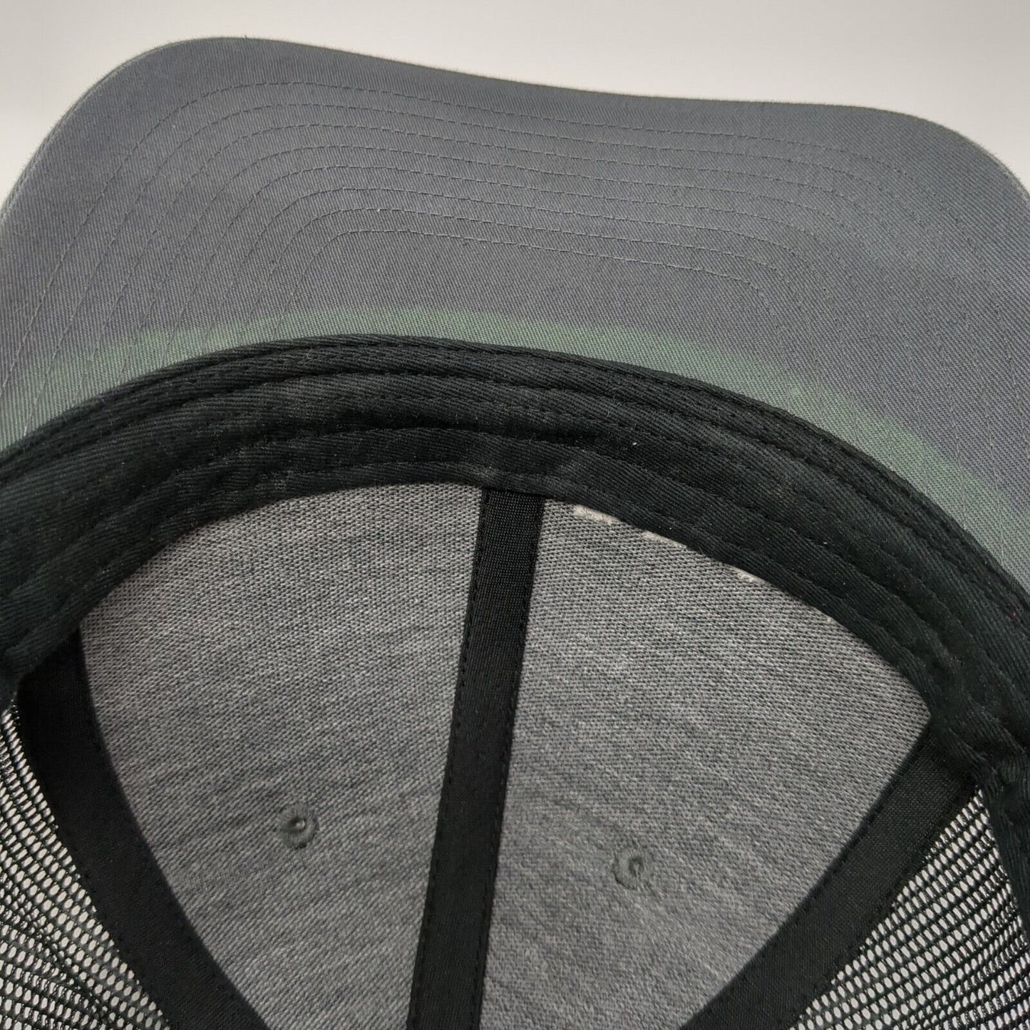 Proof Snapback Mesh Back Trucker Hat Gray One Size Adjustable Richardson