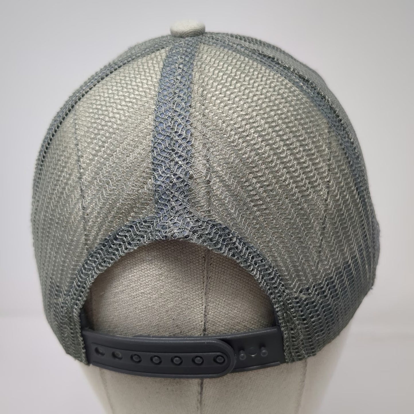 Larceny Bourbon Gray One Size Trucker Hat John E Fitzgerald Mesh Snapback Logo