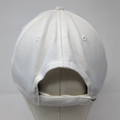 Callaway Strapback Hat White One Size Adjustable Breathable Emblem Polyester