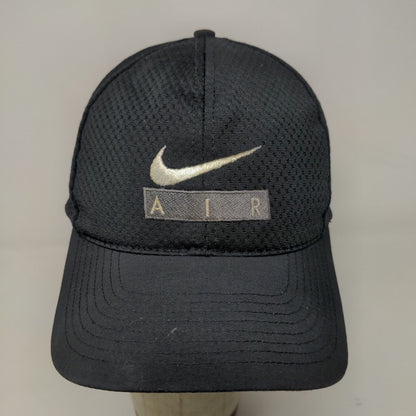 Nike Air Men's Snapback Hat Black OSFA Embroidered Logo 100% Polyester