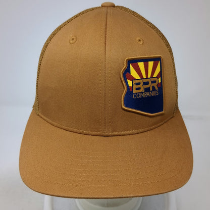 Yupoong Baseball Cap Brown One Size Mesh Flexfit Arizona BPR Companies Hat