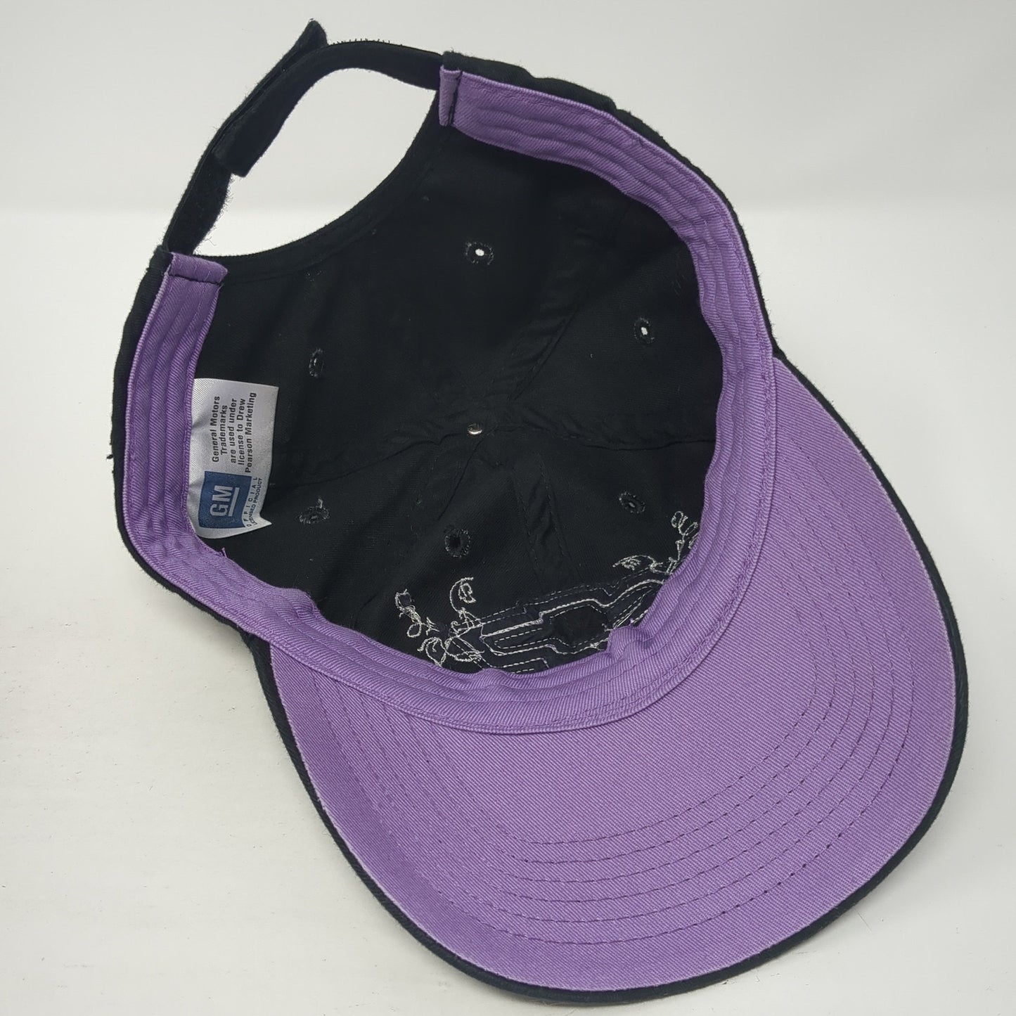 Chevrolet Strapback Hat Black One Size Adjustable 6 Panel General Motors