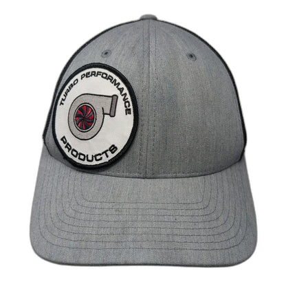 Richardson Baseball Cap Gray M Turbo Performance Products Mesh Flexfit Hat